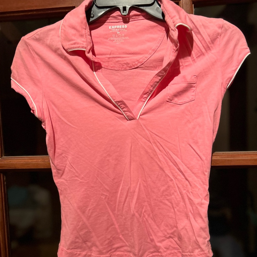 Charming Vintage by Express Mini Polo Shirt.  Small